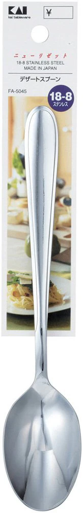 KAI New Risette Dessert Spoon (Set of 6) Made in Japan (FA5045) - Image 5
