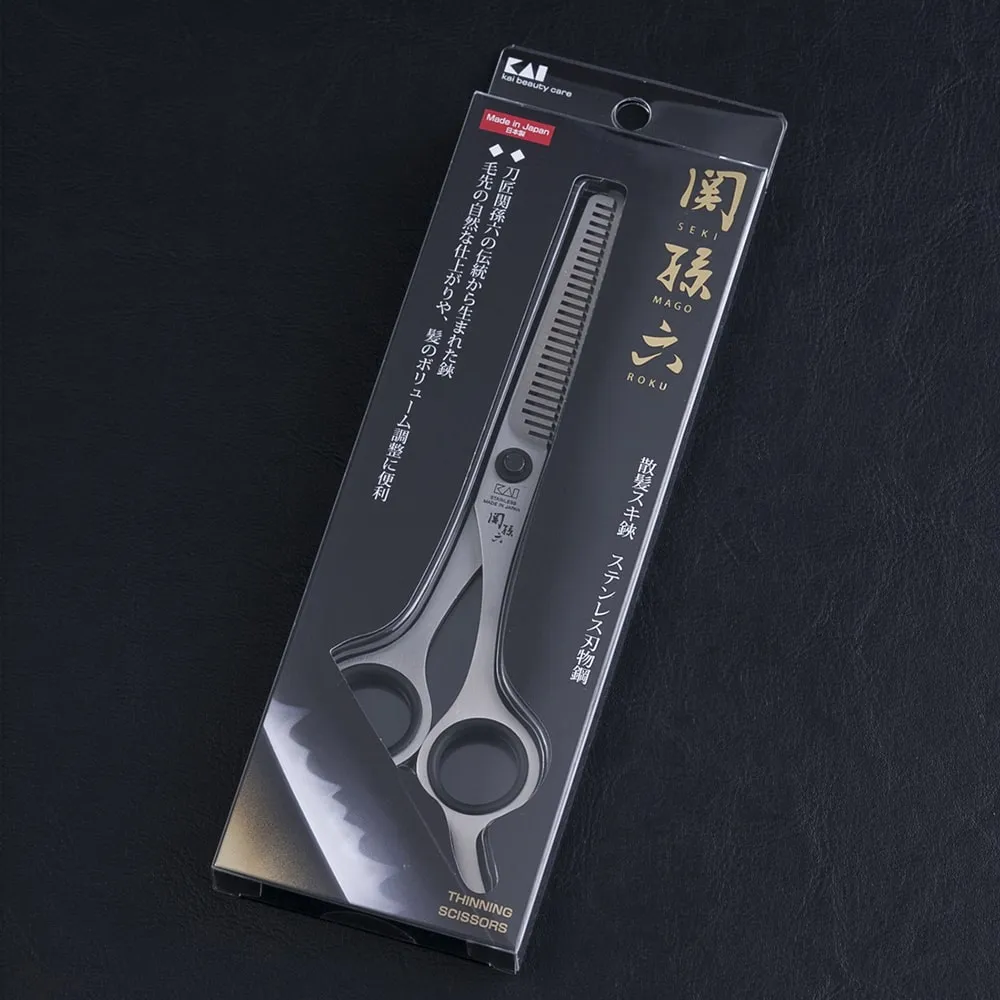Kai Seki Magoroku Hair Trimming Scissors With Comb - Image 4